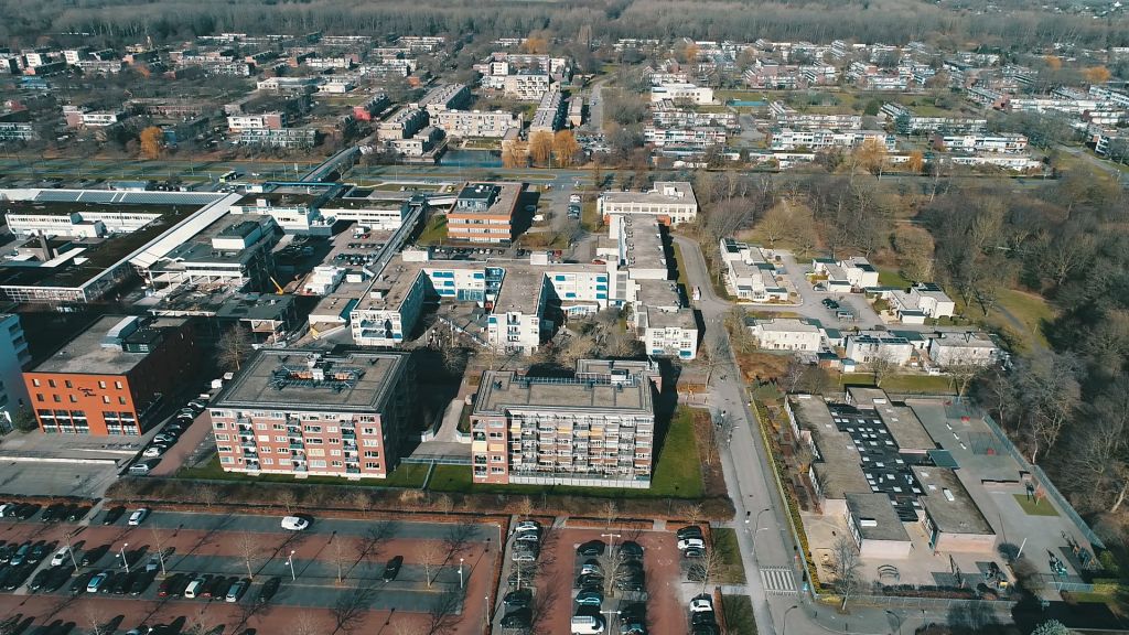 Gebied Lelycentre vanuit de lucht